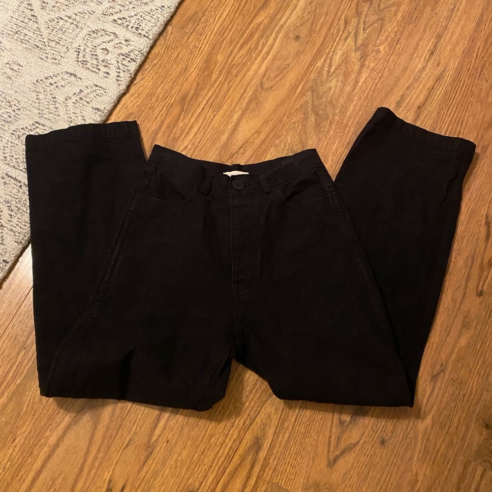 Jesse Kamm California Slim Pants, Black, Size 4